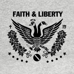 Faith & Liberty Black Logo T-Shirt